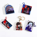 CNAWO Custom Floating Quicksand Liquid Oil Floating Shaker Acrylic Keychain Cartoon Style UV Printing Made of Plastic Metal