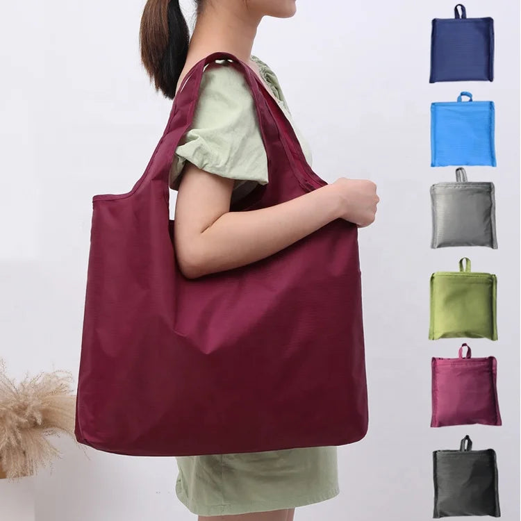 Reusable Eco-Friendly Foldable Shopping Bag Portable Machine Washable Waterproof Shopping Tote Bag