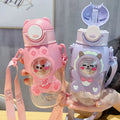 Factory Wholesale Creative Portable Plastic Children Cute Water Bottle for Girls