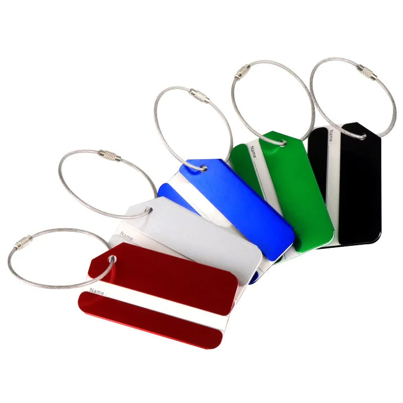 Aluminum Alloy Luggage Tags Metal Travel Suitcase Tags Luggage Tags Custom logo