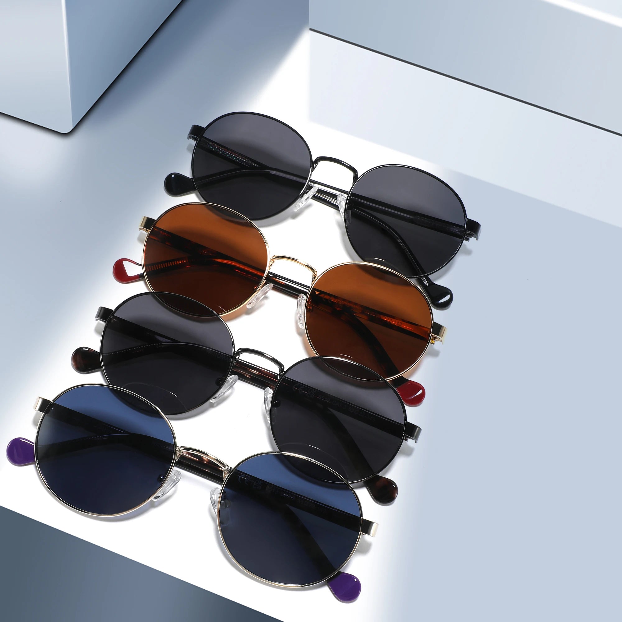 2024 Trendy Round Frame Sunglasses Vintage Customized Men Sunglasses Women Fashion Polarized Sun Glasses
