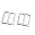 25mm Glow in the Dark Metal Handbag Strap Slider Buckle Hardware Webbing Rectangle Tri Glide Buckle