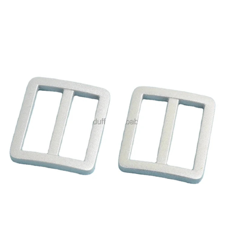 25mm Glow in the Dark Metal Handbag Strap Slider Buckle Hardware Webbing Rectangle Tri Glide Buckle