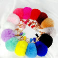 Wholesale Cheap Price Faux Fur Ball Tassel Pom Pom Keychain