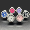 Finger Watch Retro Punk Elastic Stainless Steel Band Couple Ring Jewelry Clock Roman Numerals Dial Mini Quartz Watches for Women