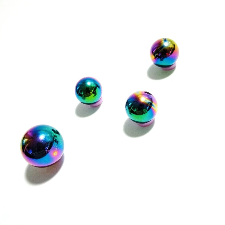 DIY 20mm natural round terahertz stone ball  wholesale plating terahertz stone beads loose natural gemstone