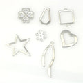 Stainless Steel Hollowed Square Star Love Flower Four-leaf Clover Pendant Necklace Bracelet DIY Taige Jewelry Ins Wind Style