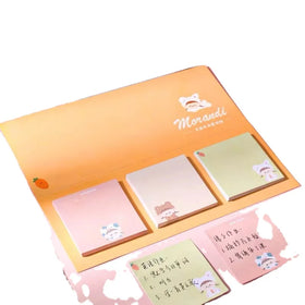 Cute Cartoon Notepad Message Pad Index Mark Notice Stick Small Fresh Creative INS Girl Heart High Appearance Level Student with