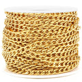 Women's Men's Selling in Meter Jewelry 18k PVD Gold Waterproof Stainless Steel NK1:1 Chains Rolls for Necklace Bracelet Making