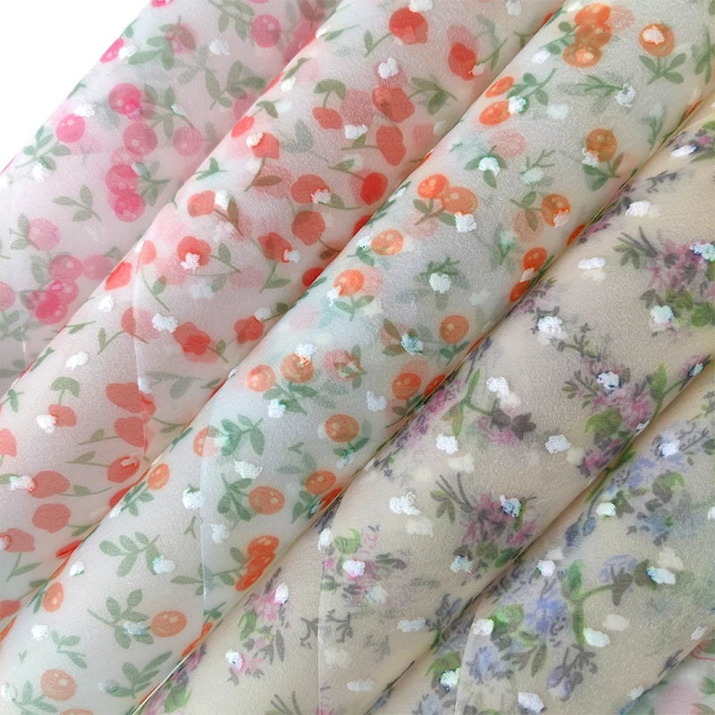 0.4-0.5mmCustom Translucent Flower Printing Matte Soft Vinyl Eva Film for Making Craft Bag