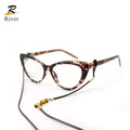 Cool Fashion Style Glasses Colorful Anti Lost Women Optical Glasses Frames Sunglasses Strap Glasses Chain