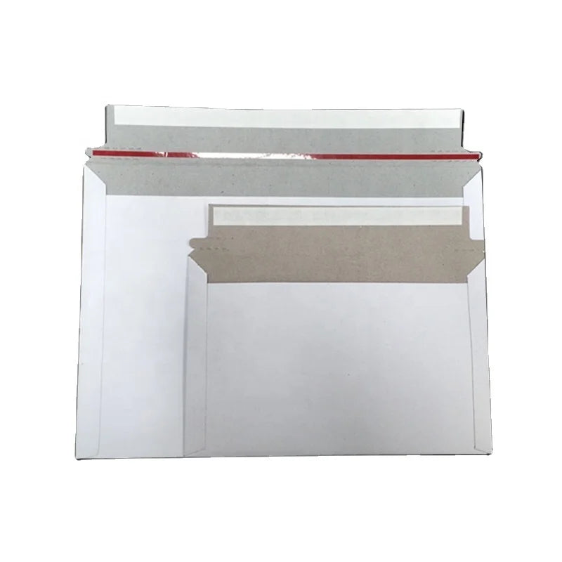 2026 Stocked Wholesale Kraft Paper Rigid Photo Mailer Stay Flat Self-Seal Envelope for Crafts Stickers Candles Black Color