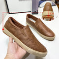 Comfortable Autumn Men's Shoes Low Top Board Shoes Slip on Lazy Leather Shoes S2009