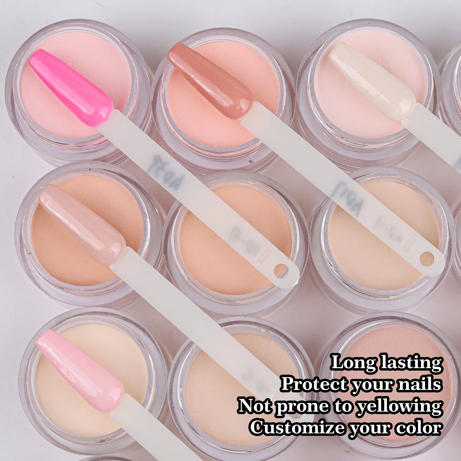 Acrylic Powder Wholesale 3000 Colors Factory Color Acrylic Nail Powder Effect Natural Long-lasting Fast Drying Acrylic Powder