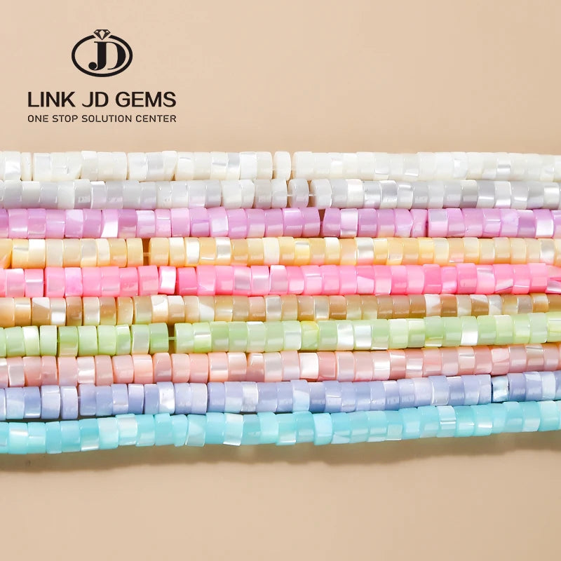 Small Fresh Fashion Jewelry Shell Beads Natural Horseshoe Snail Shell Right Angle Disc Shell Beads for Jewelry Making