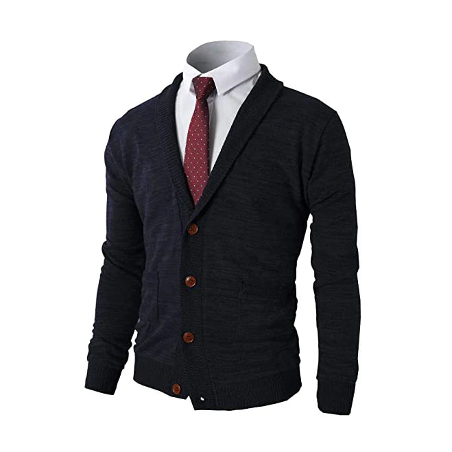 OEM Long Sleeve Knitwear V Neck Pullover Men Clothes Fashion Knitted Men Sweatercotton Knitted With Button Sweater Mens Cardigan