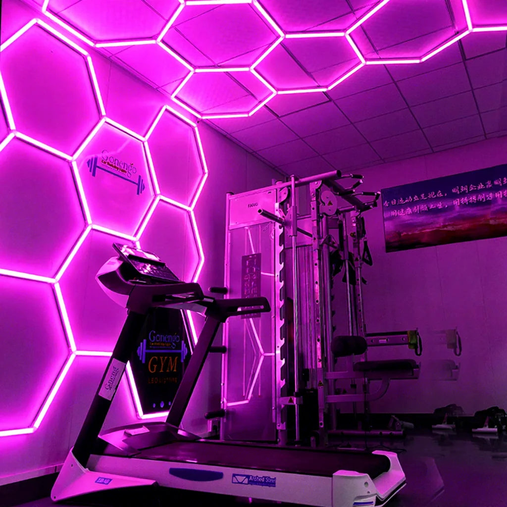 Multicolor Segmented Control Hex Light Rgb Atmosphere Light for Living Room
