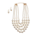 Wholesale Abs Pearl Beads Beaded African Jewelries Choker Statement Necklace Supplier