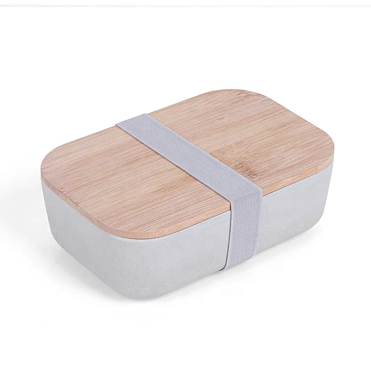 Eco Friendly Bamboo Lunch Boxes 1000ml 1500ml Back to School Food Packaging for Bread Sandwich