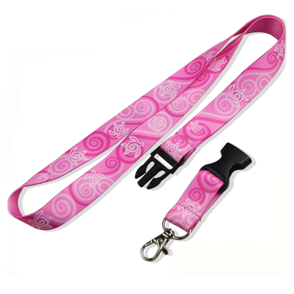 0.8 Inch Width Heat Transfer Lanyard with Snap Hook and Buckle