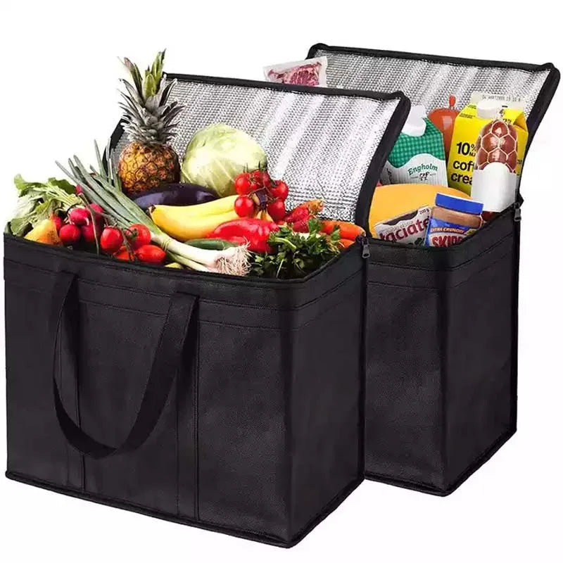 Extra Large Heavy Duty Insulated Reusable Tote Grocery Thermal Shopping Bag Cooler Bag