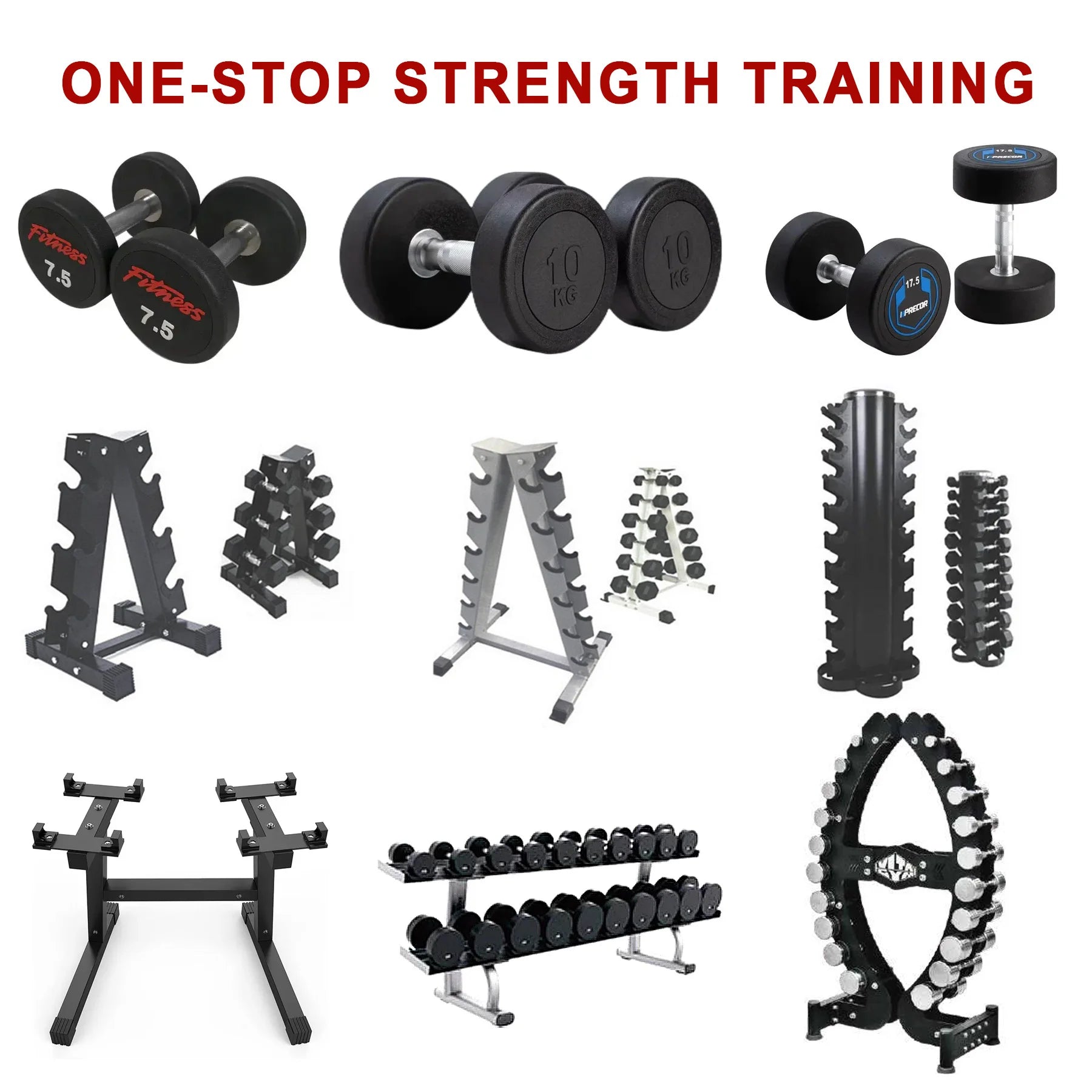 Complete Dumbbell Set Essential Gym Interior Design All in One Gym Rack Comercial Sports Equipment Gym Machines Full Set