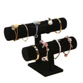 T-Bar Rack Jewelry Display Stand Bracelet Holder Stand Jewelry Rack Retail Shop Headband Holder Bracelet Velvet Holder