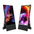USA Warehouse 43 Inch Portable Movable Battery Power Smart Outdoor LCD Poster Digital Signage Display Kiosk