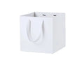 Durable Square Paper Shopping Bags with Ribbon for Sushi and Chocolate Gift Promotion Fast Shipping Stocks