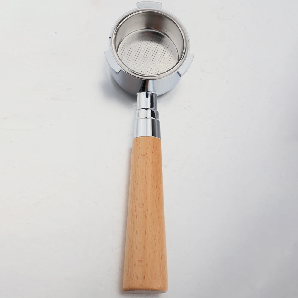 Coffee Accessories Wooden Handle 51mm 3 Ears Coffee Bottomless Portafilter 51mm for EC0680 EC0685