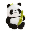 Super Soft Classic White and Black Bamboo Bear Stuffed Animal Toy Kids Comforter with Washed Techniques Gift for Children