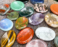 Professional Stone Factory Wholesale Inspiration Crystal Worry Healing Clear Quartz Thumb Stone  Energy Chakra Stone