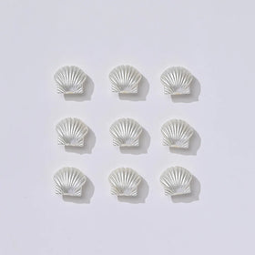Wholesale 1-hole Diy Plastic Shell Pearls Jewelry Findings Bulk Loose Bracelet Earrings Handmade Resin Beige ABS Imation Pearls