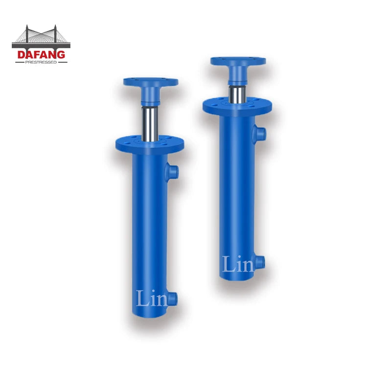 16Mpa 50Mpa Flange Type Mini 5 Ton 30Ton 450mm Stroke Double Acting Hydraulic Piston Cylinders With Pump MegaBDM