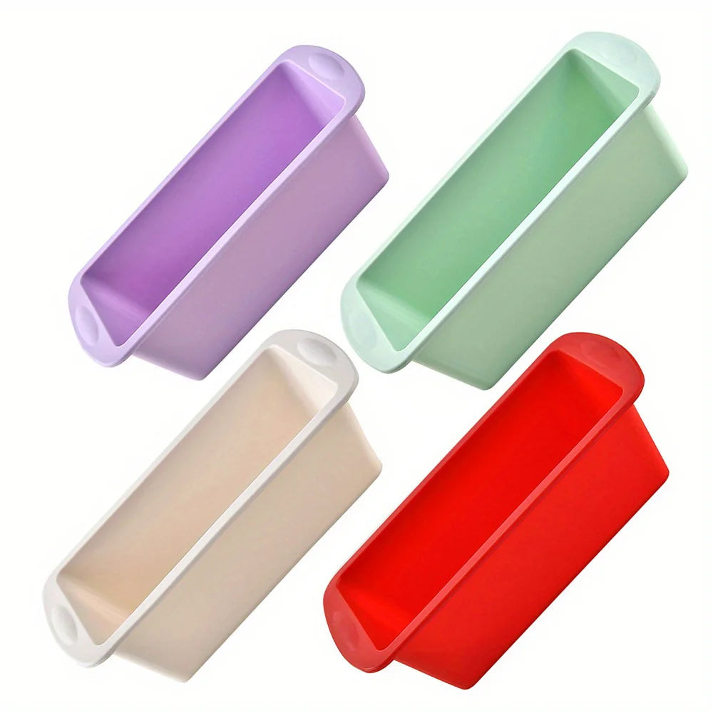 Non-Stick Household Silicone Rectangular Baking Mold for Toast Cake Cheese Bread and Toast Box for Baking Dishes & Pans