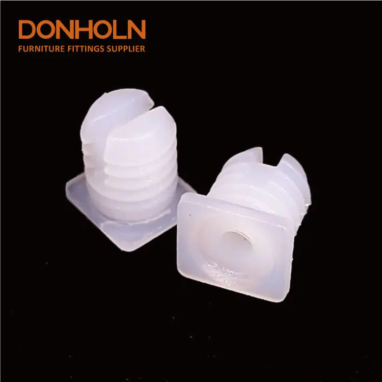 CN3288 Hot Sale Hinge Nuts Expanding Row Insert Dowel White Nylon Connector Screw  Fasteners Cover