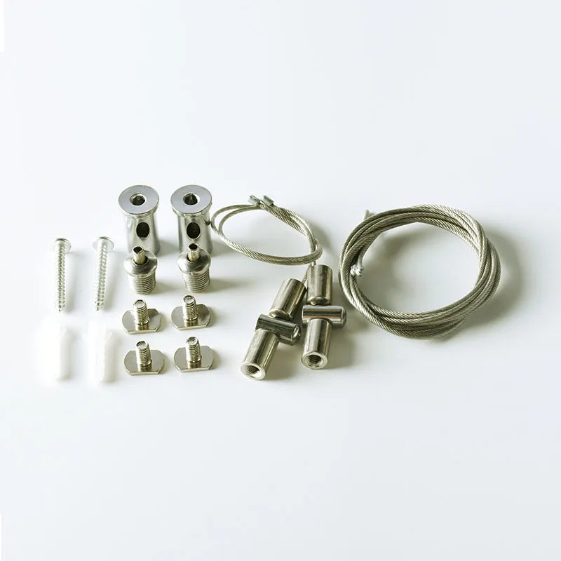 Stainless Steel Suspension Kit Wire with Different Length 1m 2m 3m and Adjustable Size for Aluminum Profile Hanging Wire