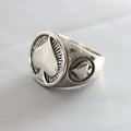 Fashion Jewelry Poker Rings High Polished Gothic Biker Black Plating Ace of Spades Stainless Steel Rings for Men Size 7-13