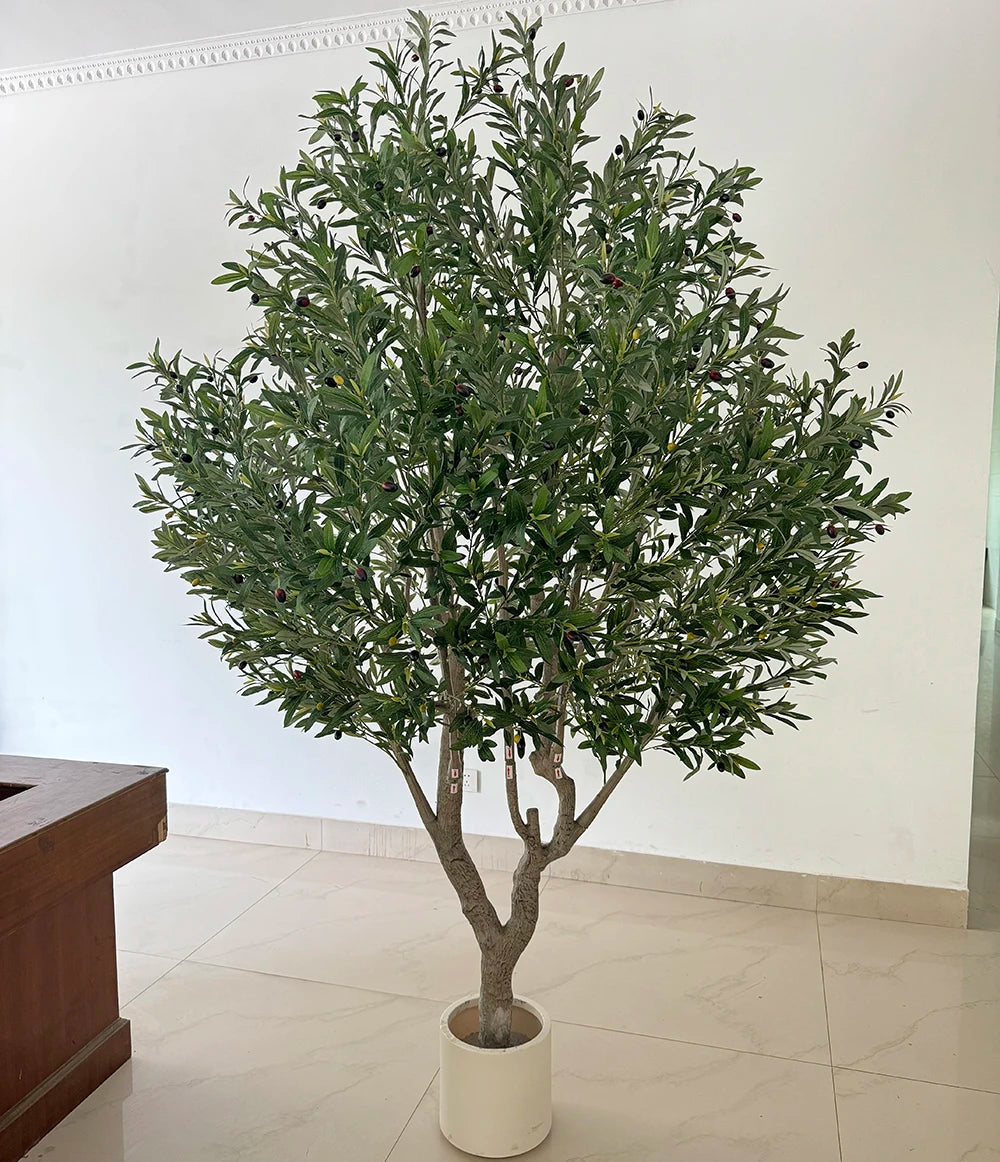 Hot Sale Customized Large Artificial Olive Tree Realistic Indoor and Outdoor Decoration