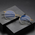 Pure Titanium Glasses Frame Men Women 2025 New Pilot Optical Myopia Prescription Eyeglasses Frame Full Korean Screwless Eyewear