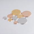Many Sizes Single Hole Stainless Steel Charms Round Pendant for Earring Necklace Making