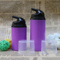 Skincare Cosmetic Packaging 50ml 80ml Purple PET Plastic Airless Lotion Bottle