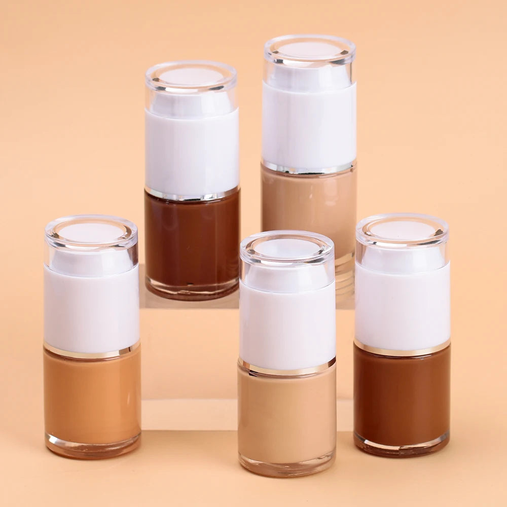 OEM Vegan Full Coverage Private Label Liquid Foundation Makeup Waterproof and Matte for All Skin