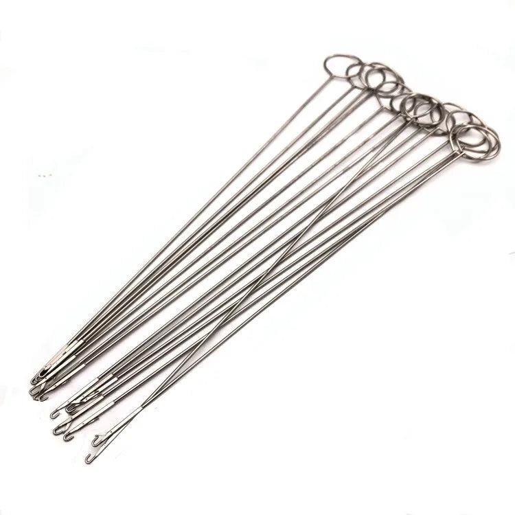 Wholesale Metal Sewing Tool Loop Turner Hook With Latch for Turning Fabric Tubes Binding 26.5cm