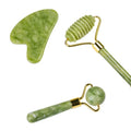 Anti Aging Wrinkle Therapy Jade Roller Gua Sha Kit Massager Tool for Face Body Eye