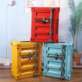 Vintage Iron Trash Can with Plating Technique for Restaurant Storage Box Bar Decoration or Ornaments Container