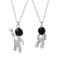 2025 New Arrival Hip Hop Design Stylish Silver Astronaut Unisex Pendant Necklace Stainless Steel Jewelry Tarnish Free