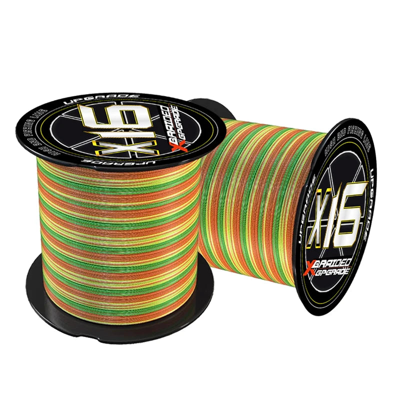 Custom Japan Super Strong Smooth Multifilament Line X16 500M Low Stretch Wear Resistance Saltwater Braided Fishing Line
