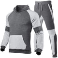 Wholesale Men's Tracksuits Autumn and Winter New Men's Stitching Color Hoodie Trousers Two Piece Suit