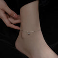 Bijoux Wholesale 925 Sterling Silver Snake Chain Glossy Ball Beads Anklet